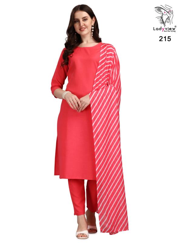 Ladyview Roseries Fancy Kurti With Bttom Dupatta Collection